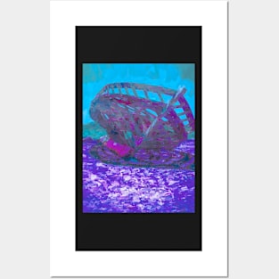 Boat frame abstract wall art print Posters and Art